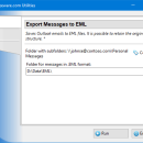 Export Messages to EML for Outlook freeware screenshot
