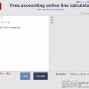 Free accounting online line calculator freeware screenshot