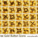 Free Gold Button Icons freeware screenshot