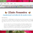 SSuite Penumbra Editor freeware screenshot