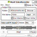 Moo0 VoiceRecorder freeware screenshot