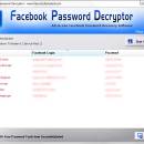 Password Decryptor for Facebook freeware screenshot
