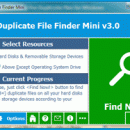 Duplicate File Finder Mini freeware screenshot