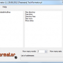 Keyword Generator freeware screenshot