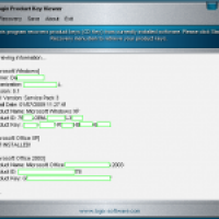Logix Product Key Viewer freeware screenshot