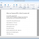 Freemore PDF to Word Converter freeware screenshot