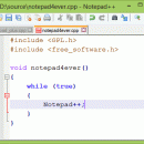 Notepad++ freeware screenshot