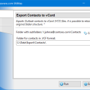 Export Contacts to vCard for Outlook freeware screenshot