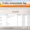Firefox Autocomplete Spy freeware screenshot