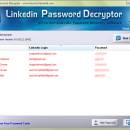 Password Decryptor for Linkedin freeware screenshot
