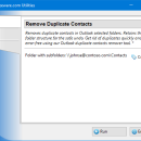 Remove Duplicate Contacts for Outlook freeware screenshot