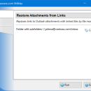 Restore Attachments from Links freeware screenshot