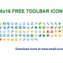 16x16 Free Toolbar Icons freeware screenshot