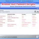 Password Decryptor of Windows Vault freeware screenshot