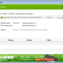 Dr.Web CureIt freeware screenshot