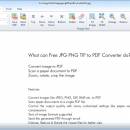 Free JPG PNG TIF to PDF Converter freeware screenshot