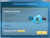 Touro Cloud Backup freeware screenshot