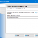 Export Messages to MBOX File freeware screenshot