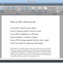 PDF to Word Free freeware screenshot