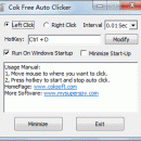 Cok Free Auto Clicker freeware screenshot