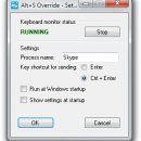 Alt+S Override freeware screenshot