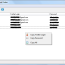 SterJo Twitter Password Finder freeware screenshot