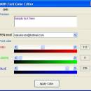 MSN Font Color Editor freeware screenshot