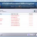 Apple iTunes Password Decryptor freeware screenshot