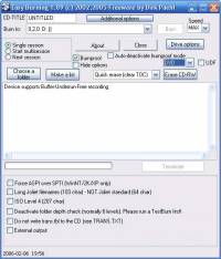 Easy Burning freeware screenshot