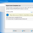 Import Auto-Complete List freeware screenshot