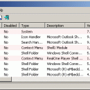 Portable ShellExView freeware screenshot