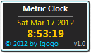 Metric Clock freeware screenshot
