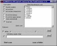 SCANGUI freeware screenshot