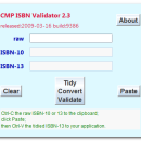 CMP ISBN Validator freeware screenshot