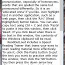 ReadOutLoud freeware screenshot