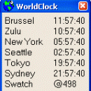 WorldClock freeware screenshot