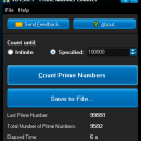 Prime Number Counter freeware screenshot