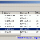 NetRouteView freeware screenshot