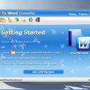 PDF To WORD Converter freeware screenshot