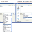 Formats Customizer freeware screenshot