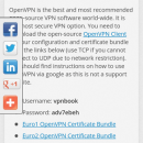 VPNBook for Android freeware screenshot