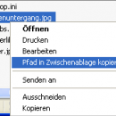 Pfad in Zwischenablage kopieren freeware screenshot