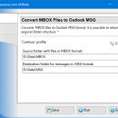 Convert MBOX Files to Outlook MSG freeware screenshot