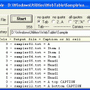 WebTable freeware screenshot