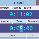 TTclock freeware screenshot