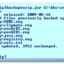 BackupToZip freeware screenshot