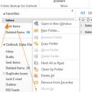 Folder Backup for Outlook freeware screenshot
