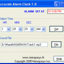 Accurate Alarm Clock freeware screenshot