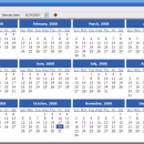 Portable AMP Calendar freeware screenshot