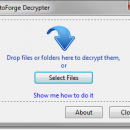 CryptoForge Decrypter freeware screenshot